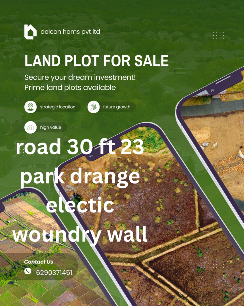 Green and White Modern Land Plot Sale Promotion Instagram Post